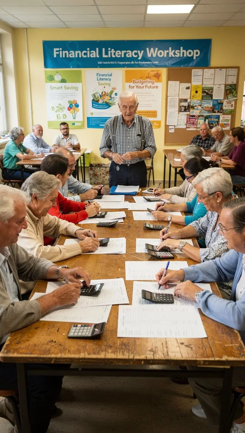 Olvasók, akik pénzügyi tudatosságukat fejlesztik, könyveket lapozva